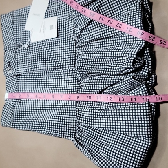 Bershka Size 4 Black and White Plaid Bubble / Balloon Mini Skirt NEW w/Tags! - Picture 7 of 11